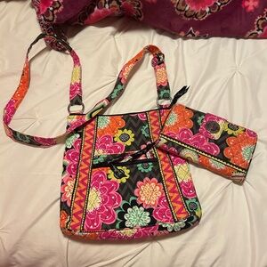 Vera Bradley Crossbody Bag and Wallet Set